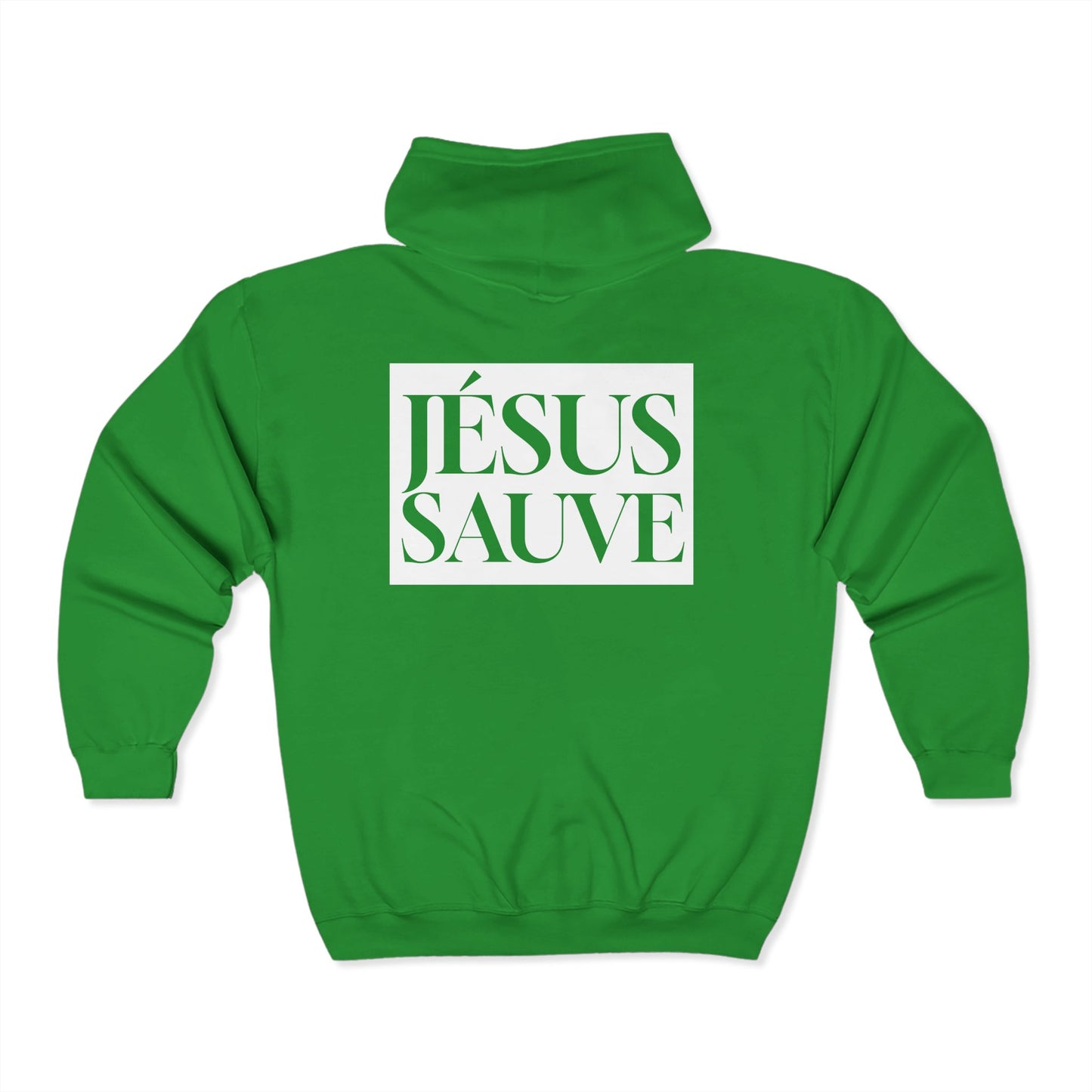 Jesus Saves - Adult Zip Hoodie - French
