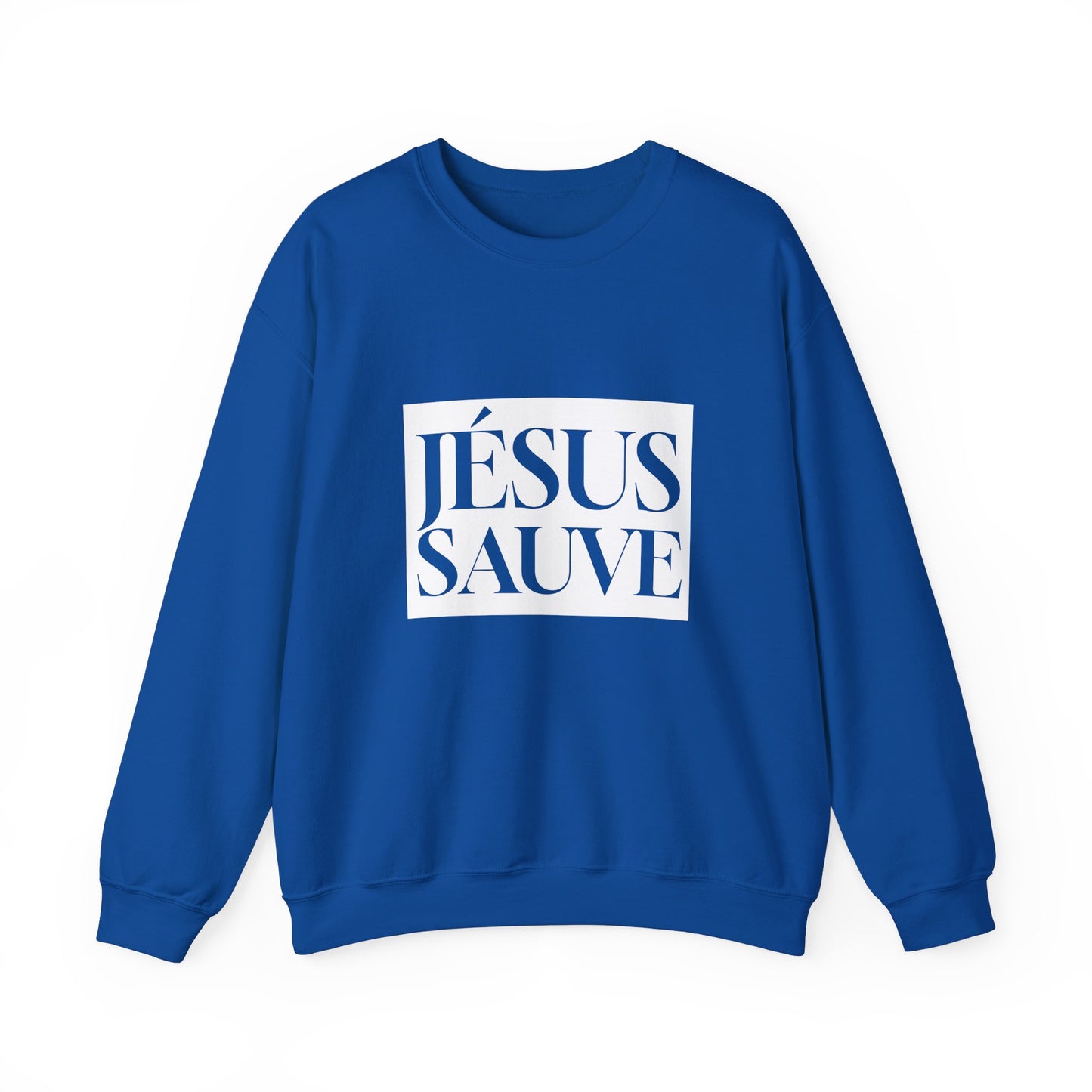 Jesus Saves - Adult Sweatshirt - French