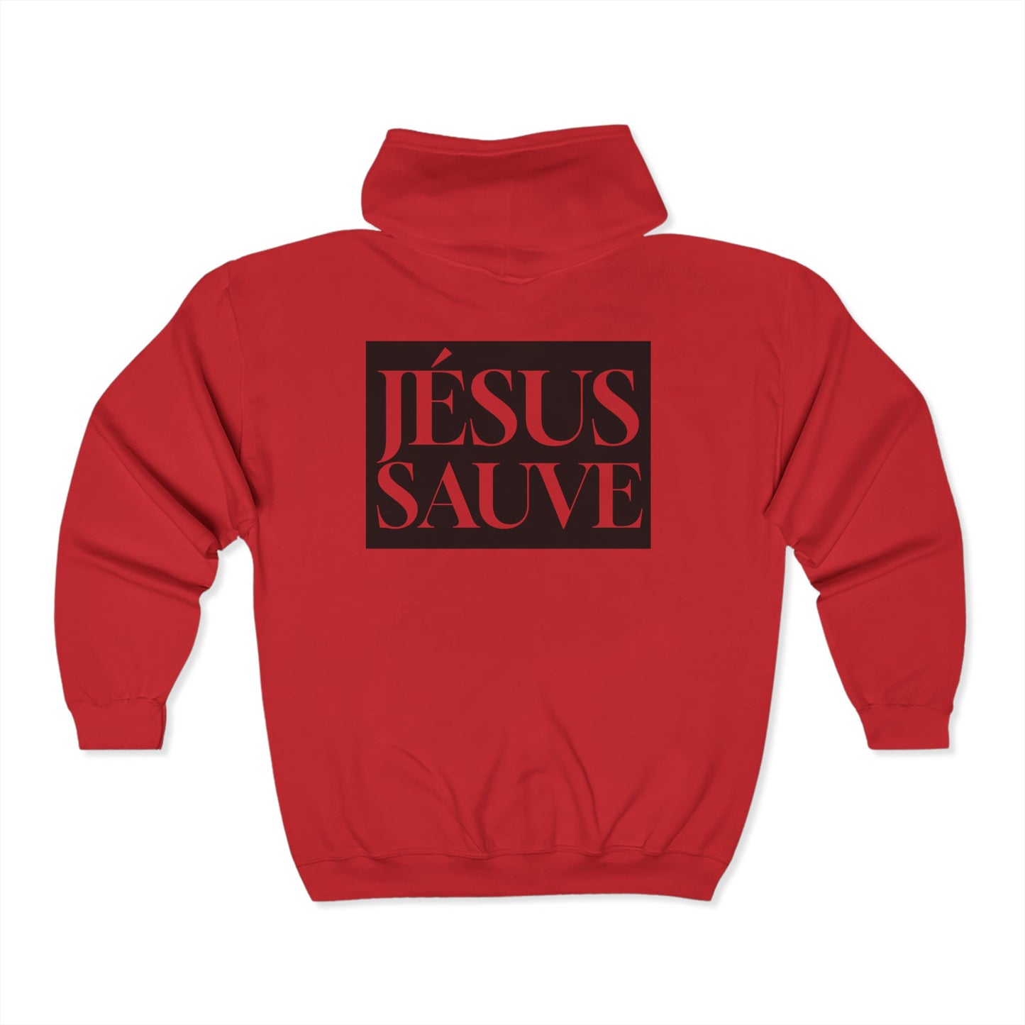 Jesus Saves - Adult Zip Hoodie - French