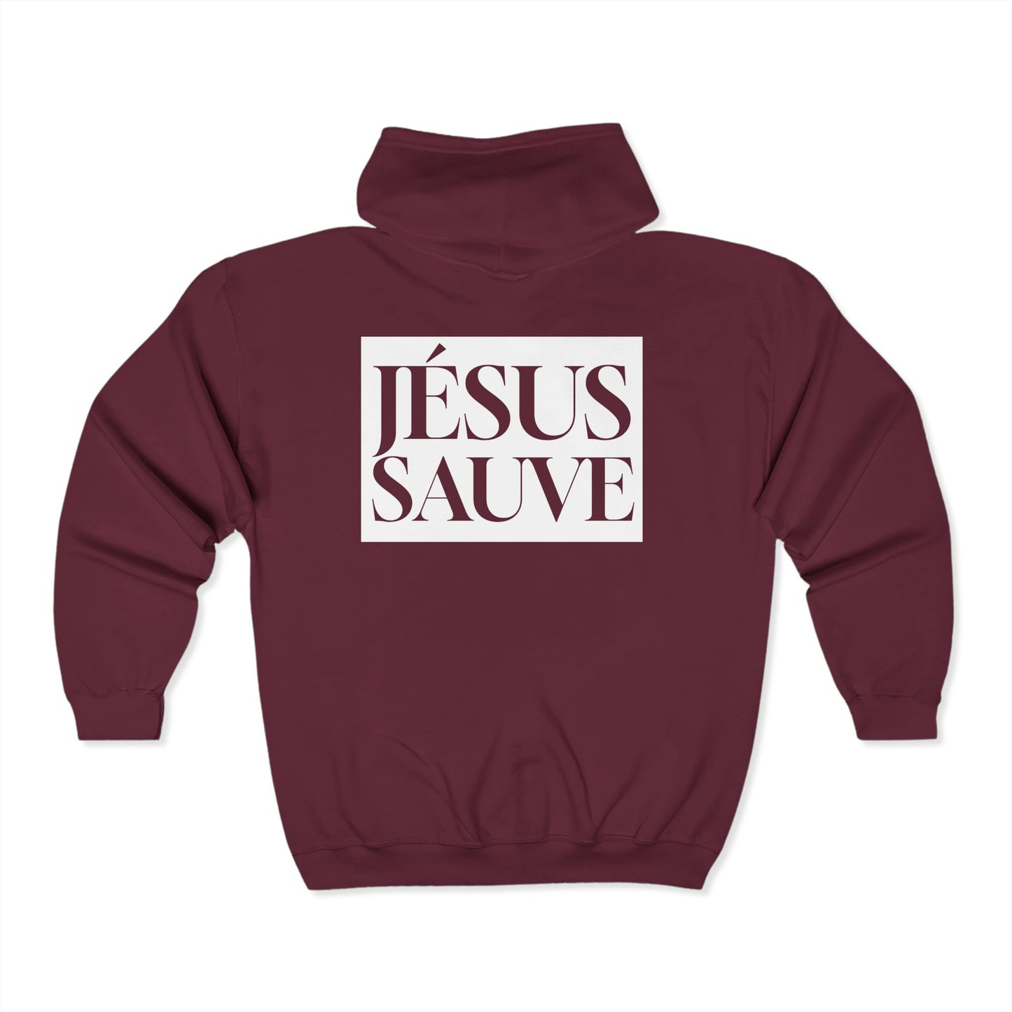 Jesus Saves - Adult Zip Hoodie - French