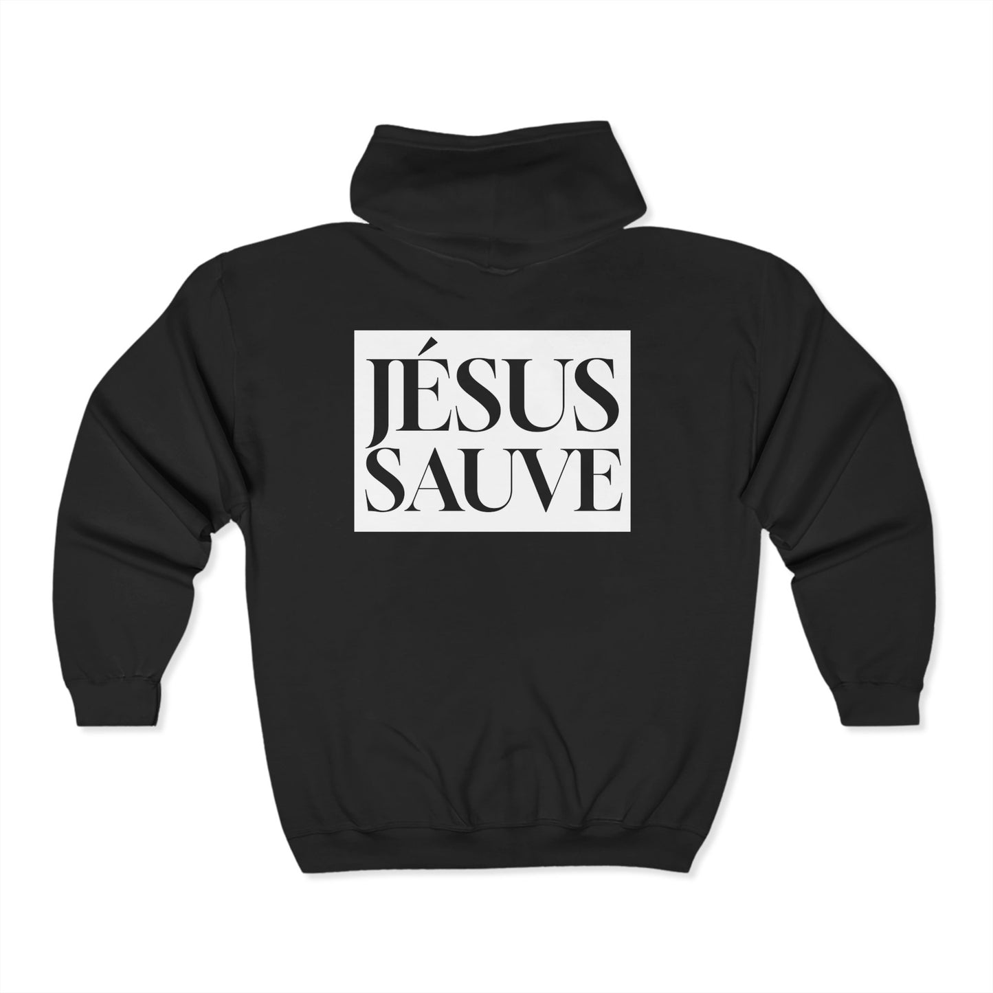 Jesus Saves - Adult Zip Hoodie - French