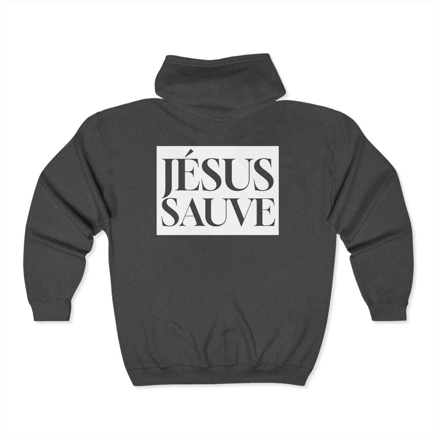 Jesus Saves - Adult Zip Hoodie - French