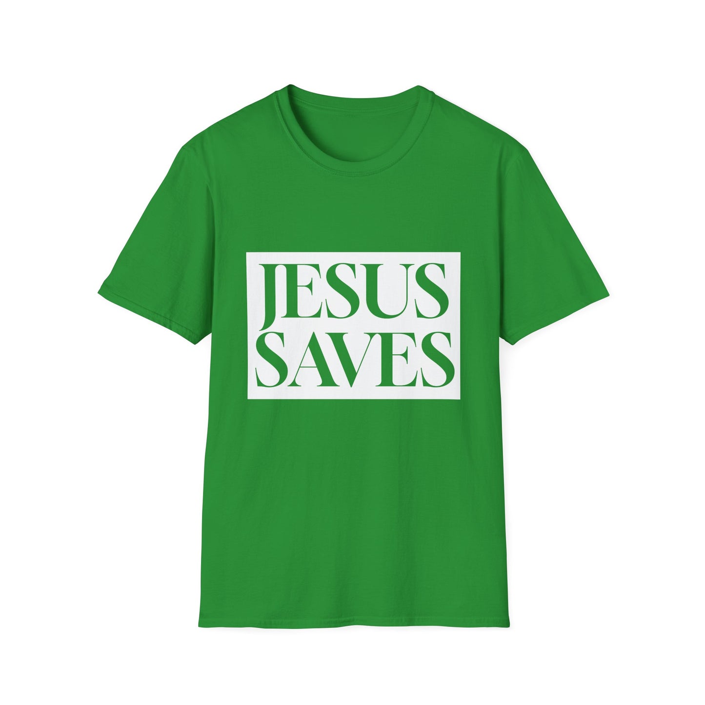 Jesus Saves - Adult Tee - English