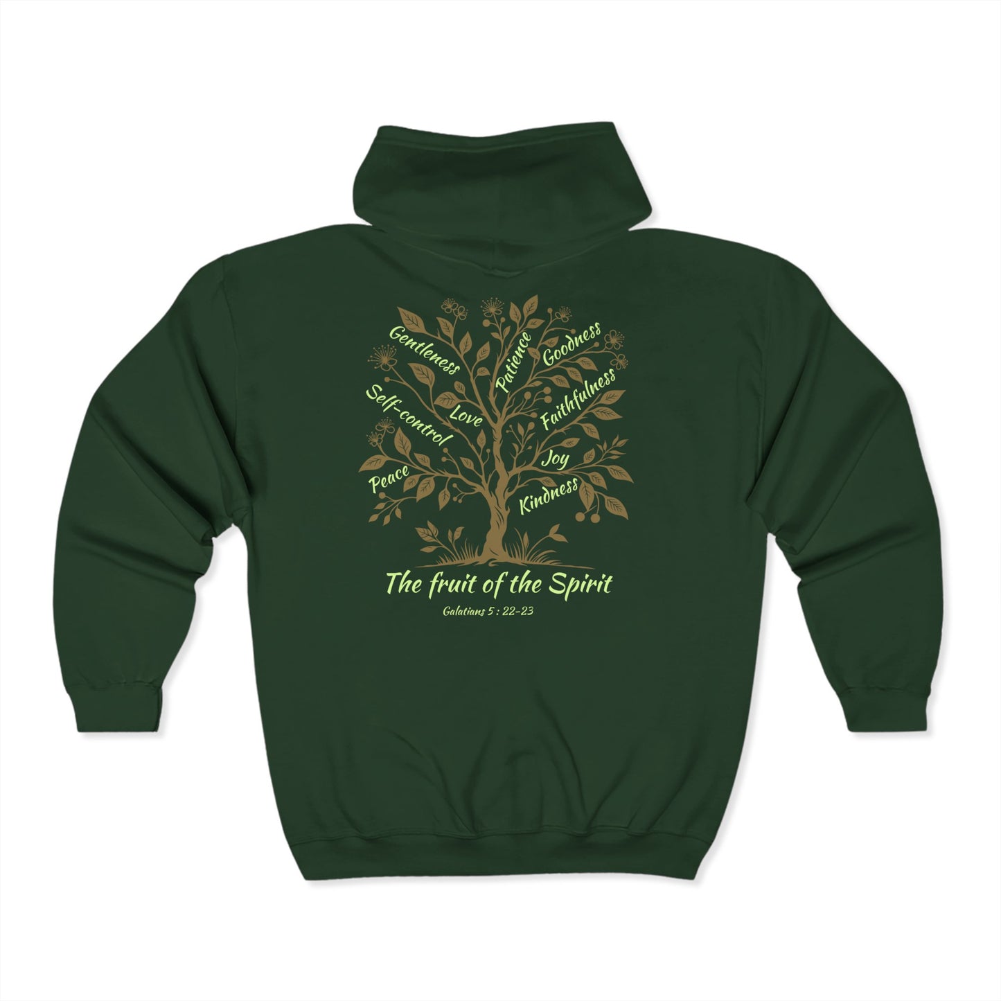 Fruit of the Spirit - Adult Zip Hoodie - English