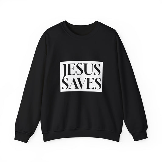 Jesus Saves - Adult Sweatshirt - English