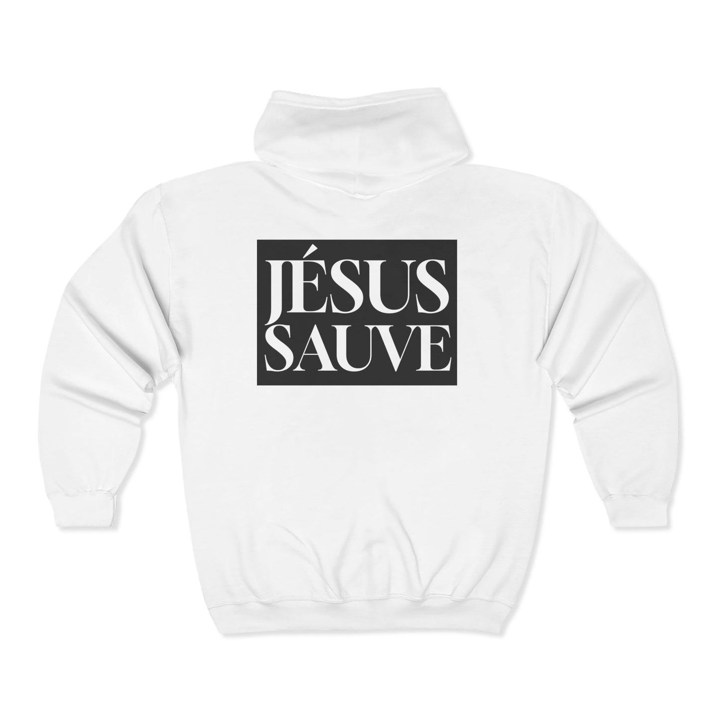 Jesus Saves - Adult Zip Hoodie - French