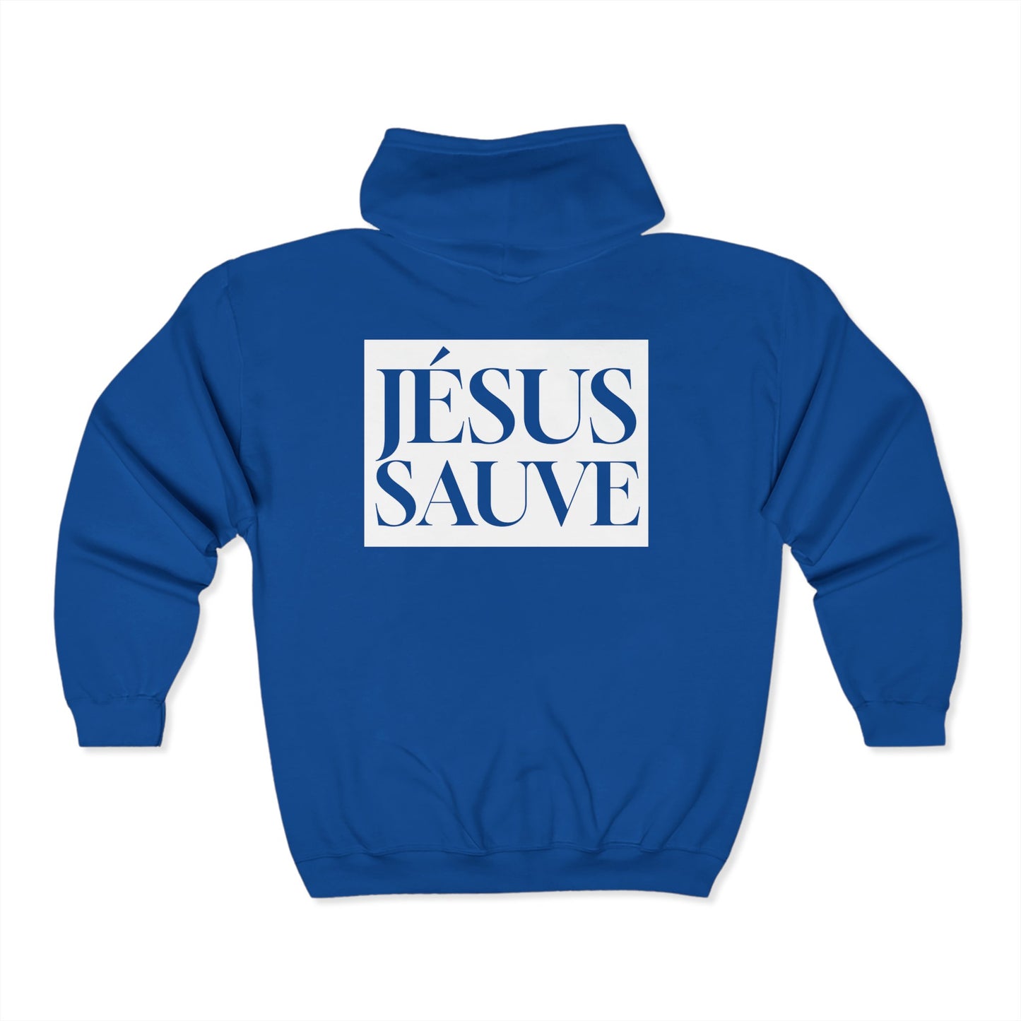 Jesus Saves - Adult Zip Hoodie - French