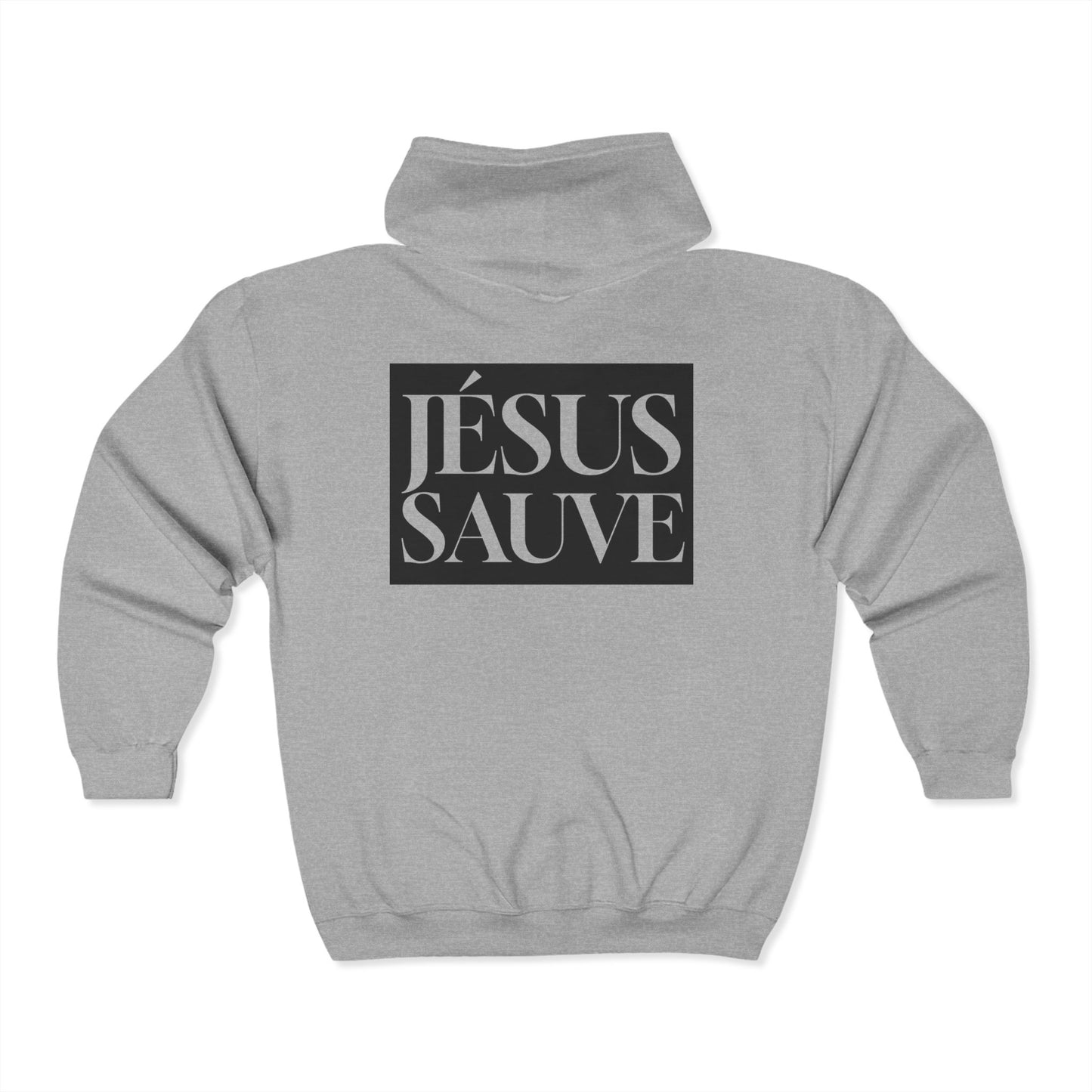 Jesus Saves - Adult Zip Hoodie - French
