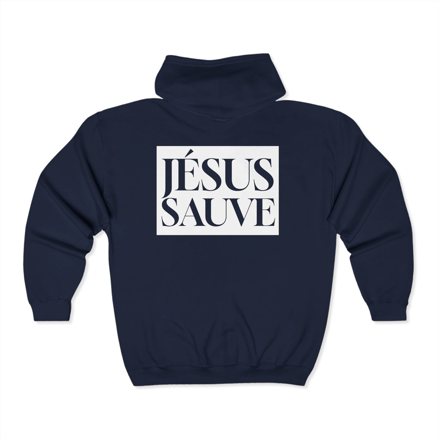 Jesus Saves - Adult Zip Hoodie - French
